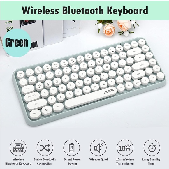 Other - Ajazz 308i Wireless Bluetooth Keyboard, Compact 84 Keys,Tablet Keyboard,Portable